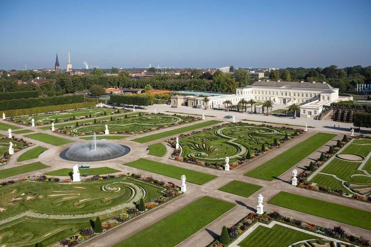 Luftaufnahme Großer Garten Impressionen aus den