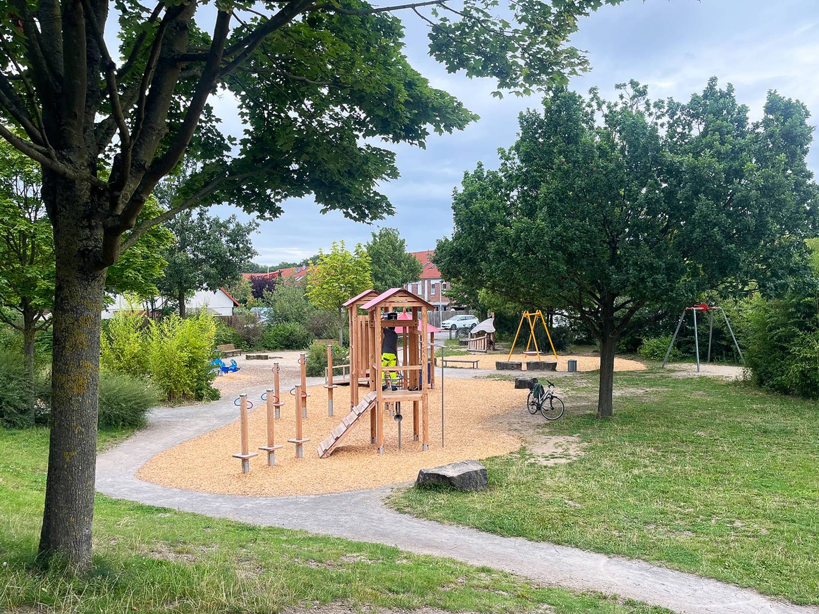 Ein Spielplatz.