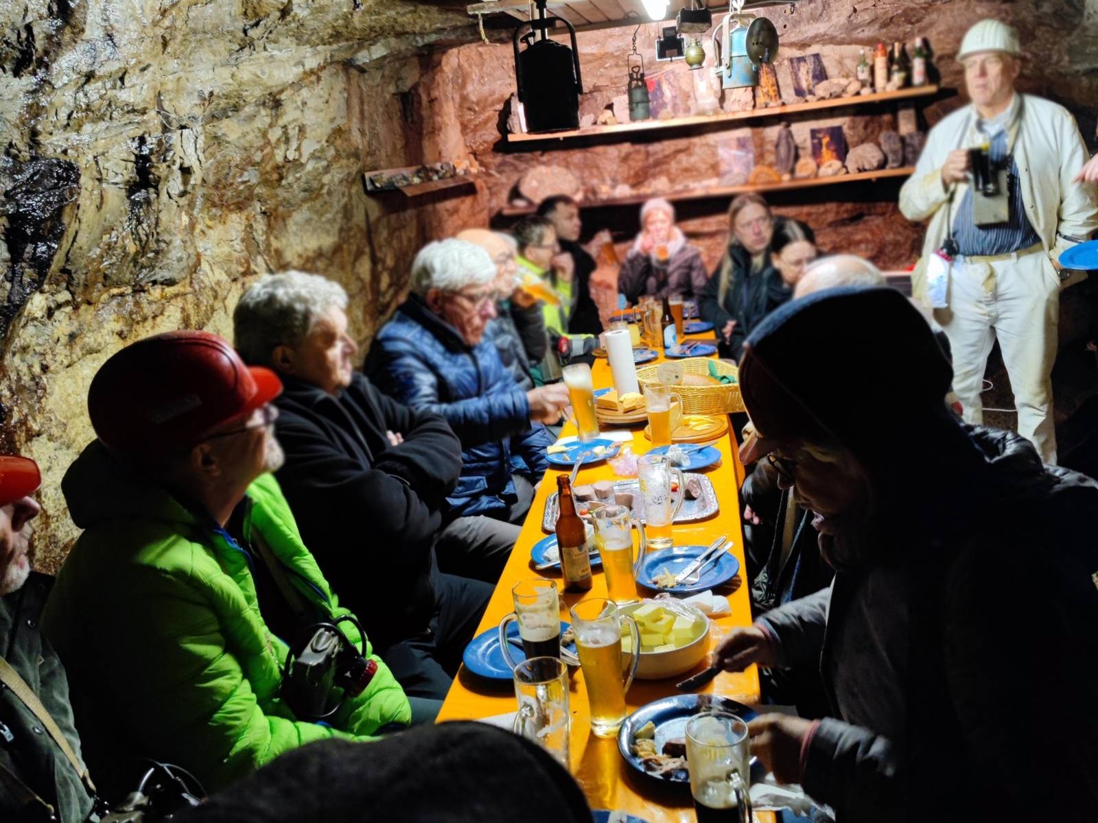 Brotzeit unter Tage