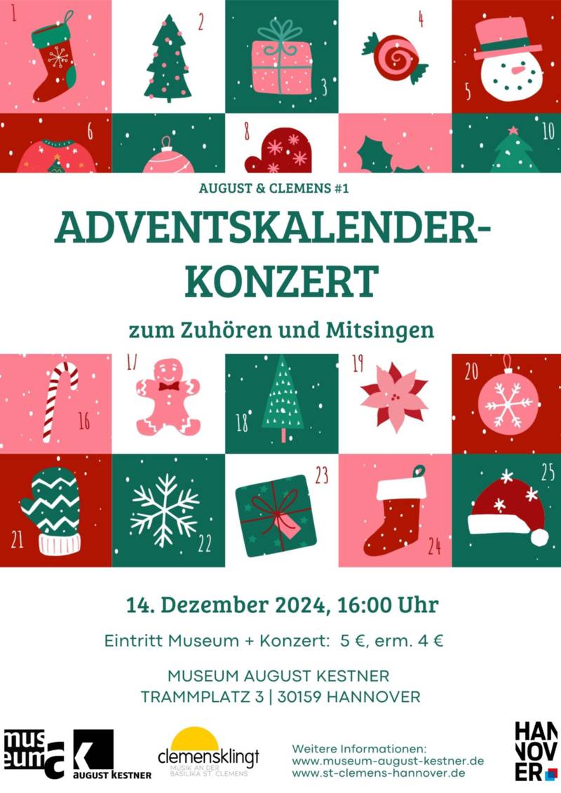 Plakatmotiv Adventskalenderkonzert