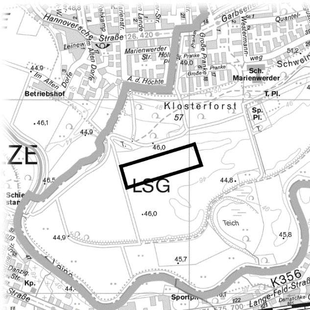 B-Plan Nr. 1903 Übersichtsplan Teil B