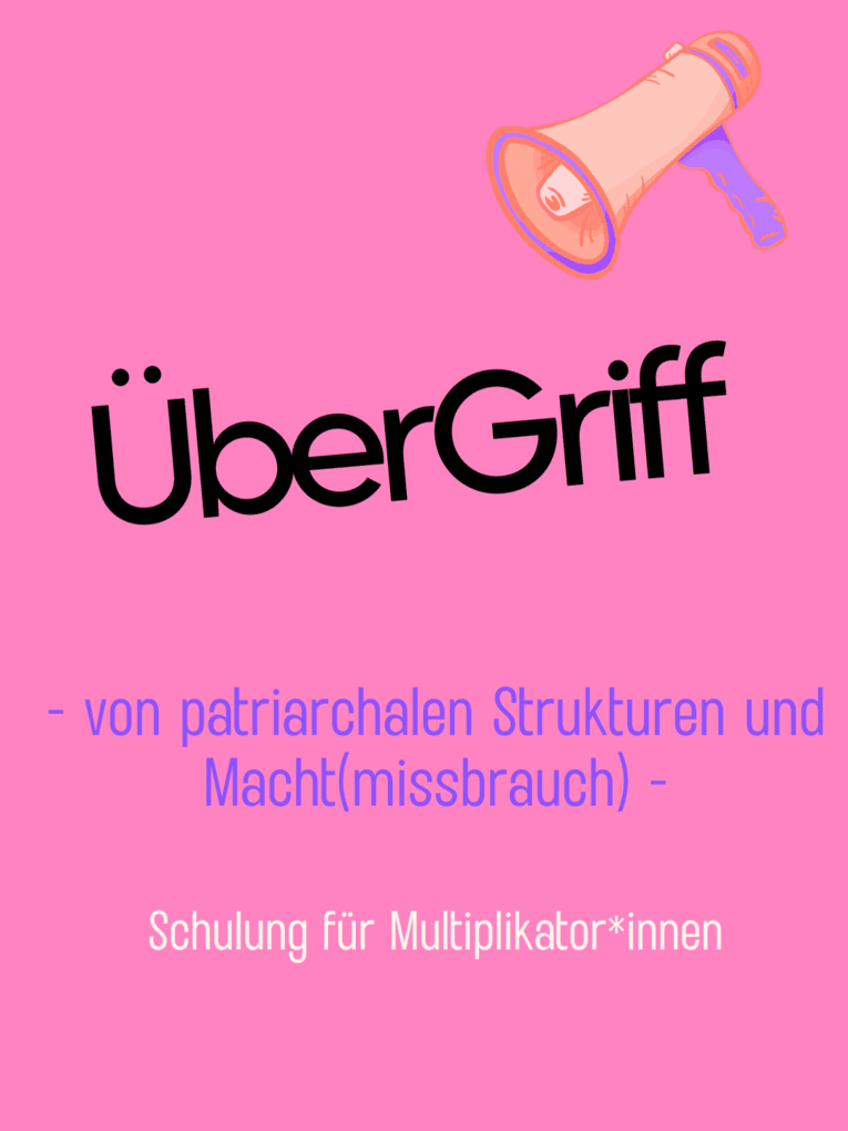 Rosa Hintergrund und Lautsprecher oben rechts im Bild. Titel in schwarz. Untertitel in lila und weiß.