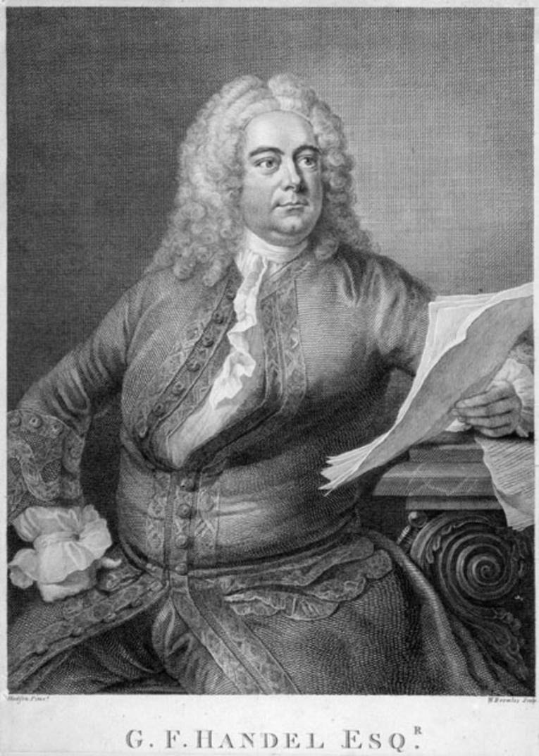 Georg Friedrich Händel (1685-1759), Kupferstich, um 1750