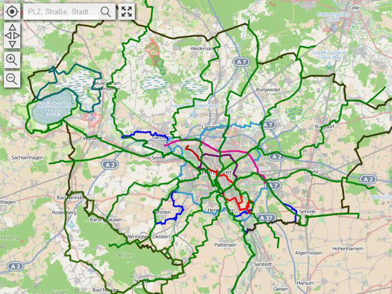 grüner ring hannover karte Grüner Ring | Radfahren | Natur erleben | Naherholung | Kultur 